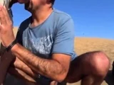 Bareback Outdoor Fun with a Stranger on a Dune