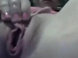 Wet Pussy Rubbing Amateur Squirts on Webcam