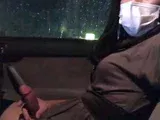 Asian Crossdresser Masturbates in Car