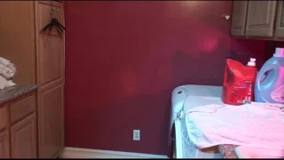 Big Tit Milf Devon Lee Gets Bound, Gagged And Then Pussy Fucked In The Laundry Room