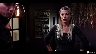 Blonde MILF Frozen In Time – Hostess With HUGE Tits Freeze Porn