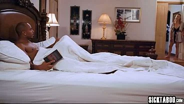 Cocky and confident teen hardcore sex with her new big black cock stepdad