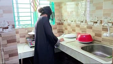 Hungry stepson eat his sexy stepmom Juicy Pussy in the kitchen Desi xxx