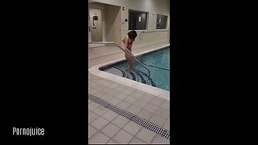 I suck black dick after swimming in the hotel pool starring Anna Cummings