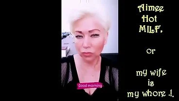 My wife, her sweet slutty mouth and other charms of a mature bitch…))