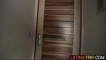 Petite big ass Latina rough cowgirl pussy fucking after dancing for friend