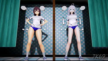 [R-18 MMD] Alya and Yuki Helltaker Sex Dance