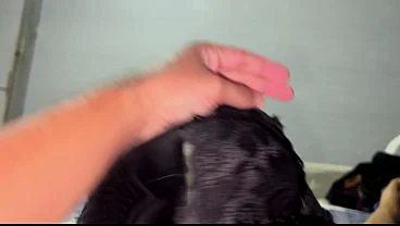 Stepbrother, you’re a pervert! Don’t masturbate with my panties, I’d rather give you a Russian blowjob with my huge tits and give me your huge cock and semen!. creampie