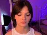 Very hot busty brunette solo masturbation on webcam