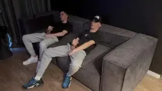 TWO FRIENDS JERKING OFF TOGETHER