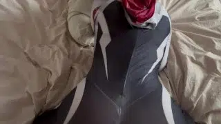 ASMR | Gwen Stacy’s real Superpowers (Spider Gwen cosplay, cum on face)