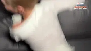 Sex with a neighbor who asked to turn off the music. Hot slut is cheating her husband