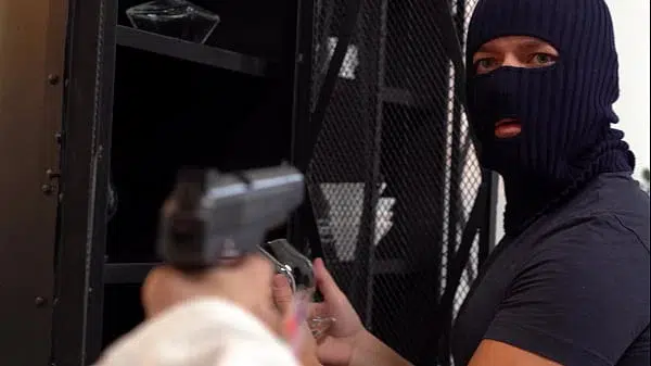 Slutty Cop Roxy Lips DP’d by Partners After Busting Burglar GP2014