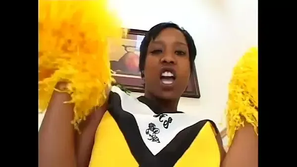 Brunette cheerleader Too Pretty For Porn fucks her WHITE guy to celebrate winning the game