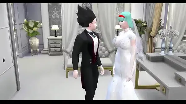 Dragon Ball Porn Epi 24 Beautiful Newlywed Wife at her Wedding they take erotic photos in front of her Cuckold Husband fucked by the Old Man Netorare Hentai