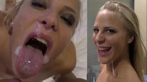 German Amateur Babe Lara Cumkitten LOVES to have Cum On Her Face
